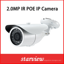 2.0MP HD IP Poe IR impermeable red CCTV seguridad cámara Bullet